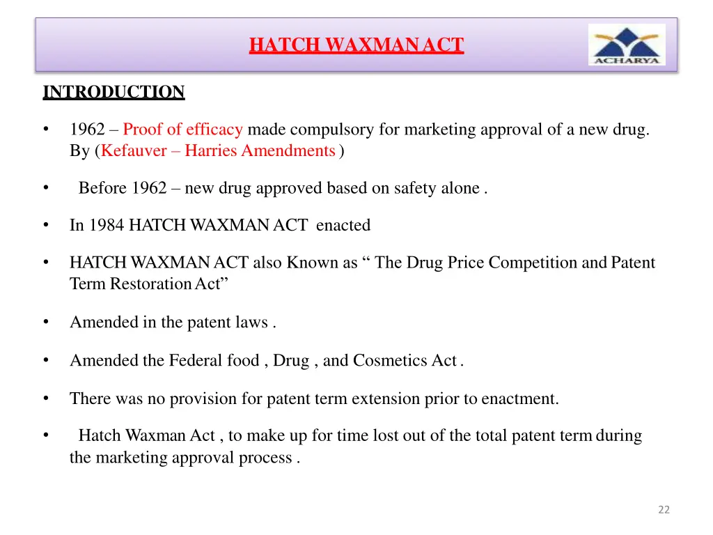 hatch waxmanact