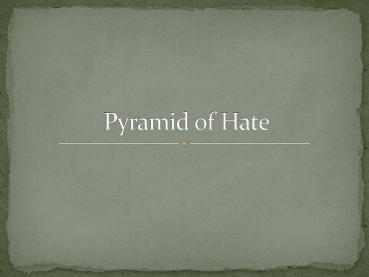 pyramid of hate