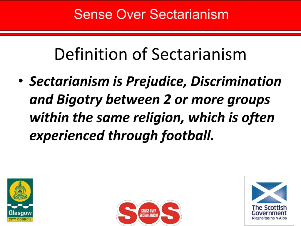 definition of sectarianism