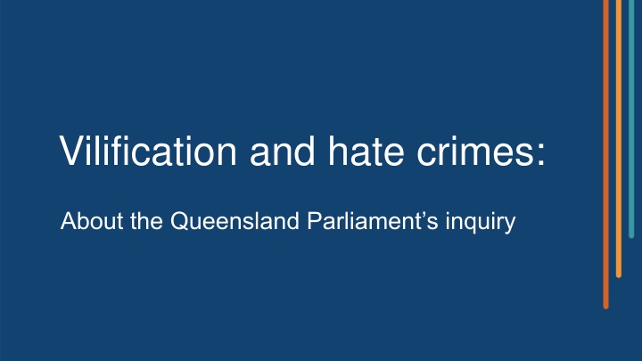 vilification and hate crimes