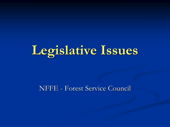 legislative issues