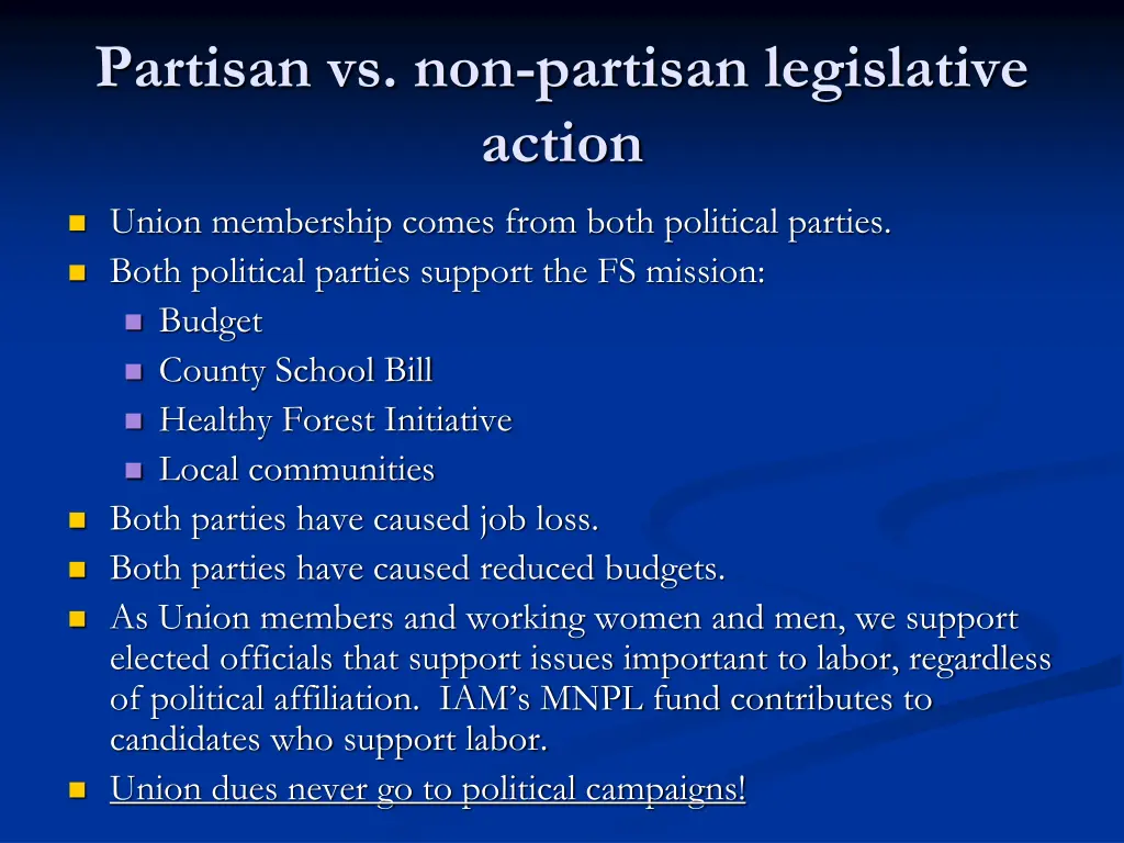 partisan vs non partisan legislative action