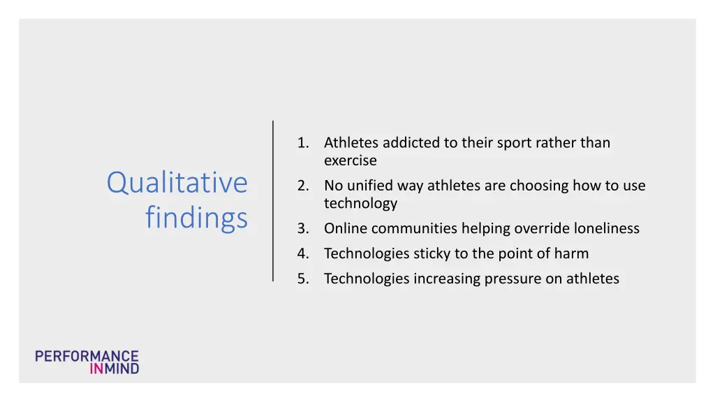 1 athletes addicted to their sport rather than