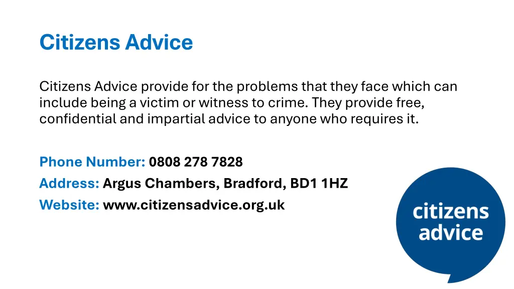 citizens advice