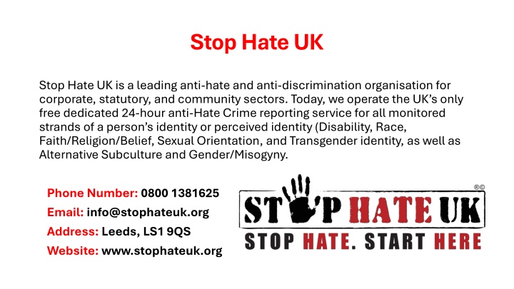 stop hate uk