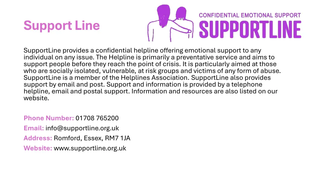 support line