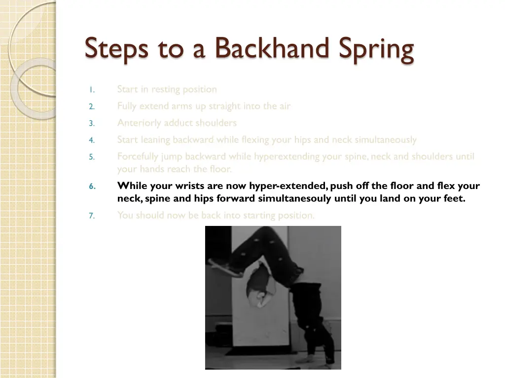 steps to a backhand spring 5