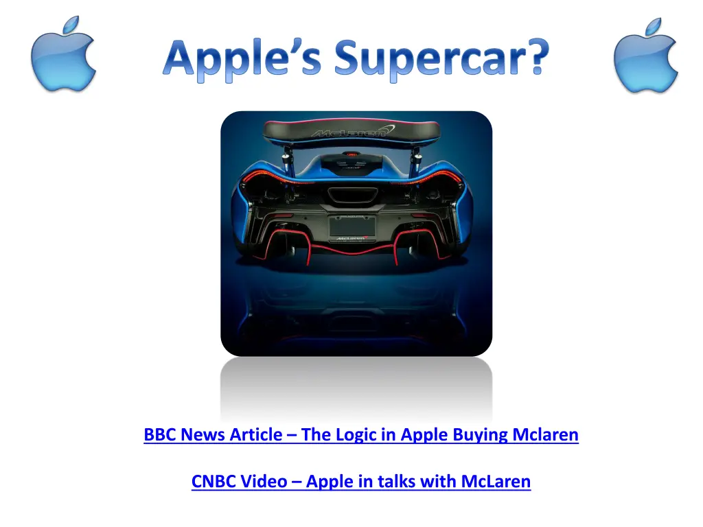 apple s supercar