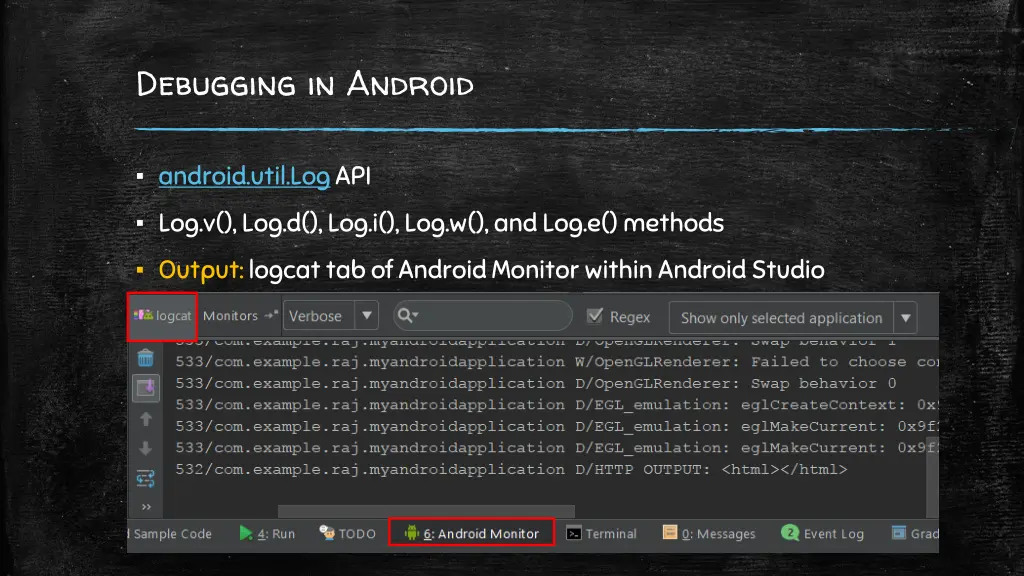 debugging in android