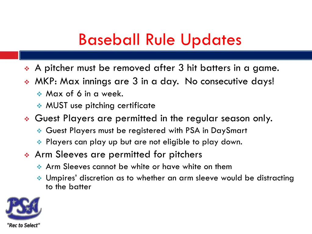 baseball rule updates 2