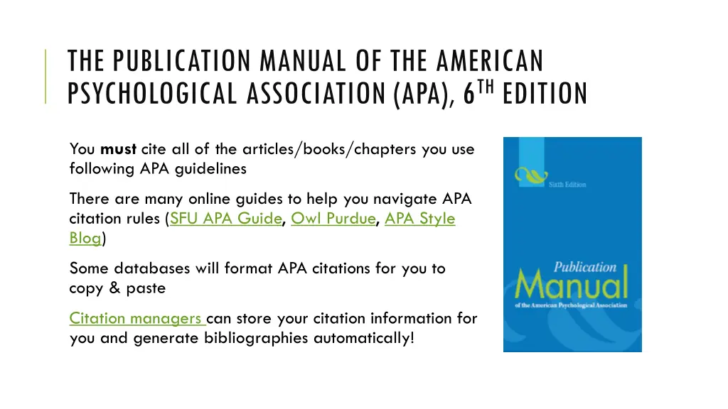 the publication manual of the american