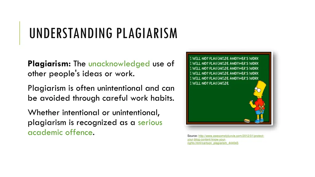 understanding plagiarism