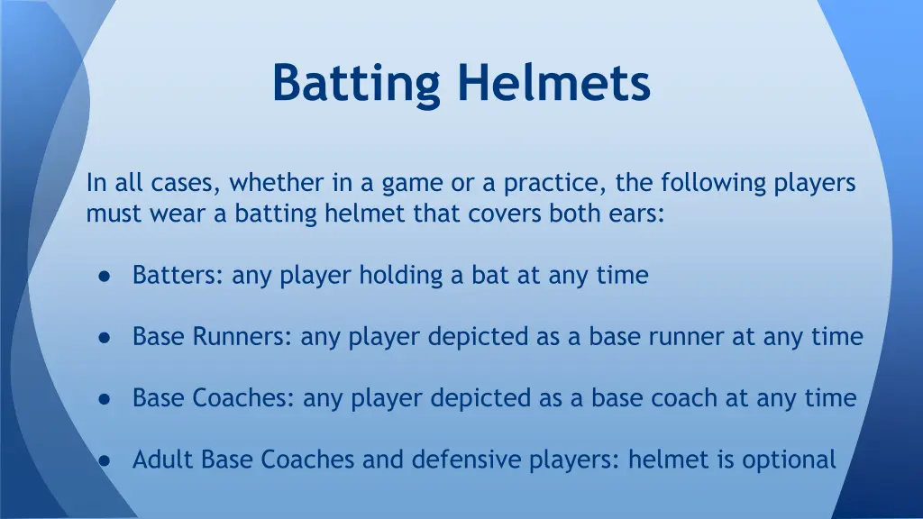 batting helmets