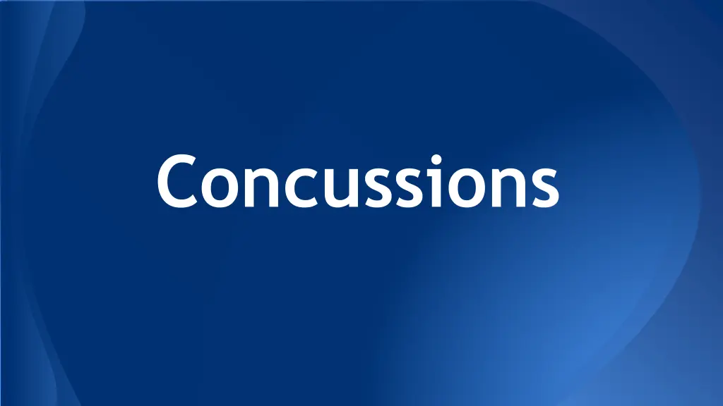 concussions