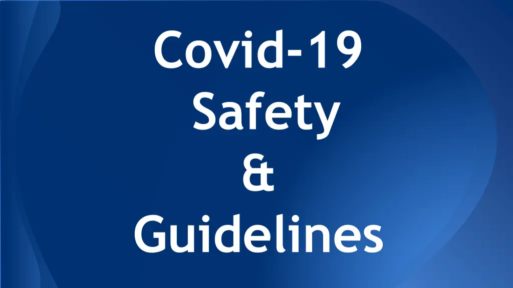 covid 19 safety guidelines