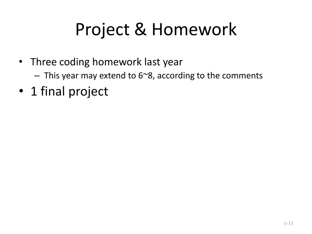 project homework