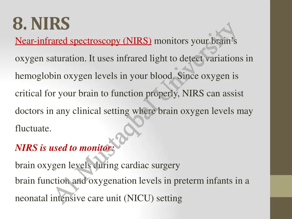 8 nirs near infrared spectroscopy nirs monitors