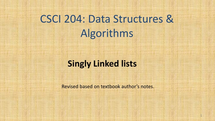 csci 204 data structures algorithms