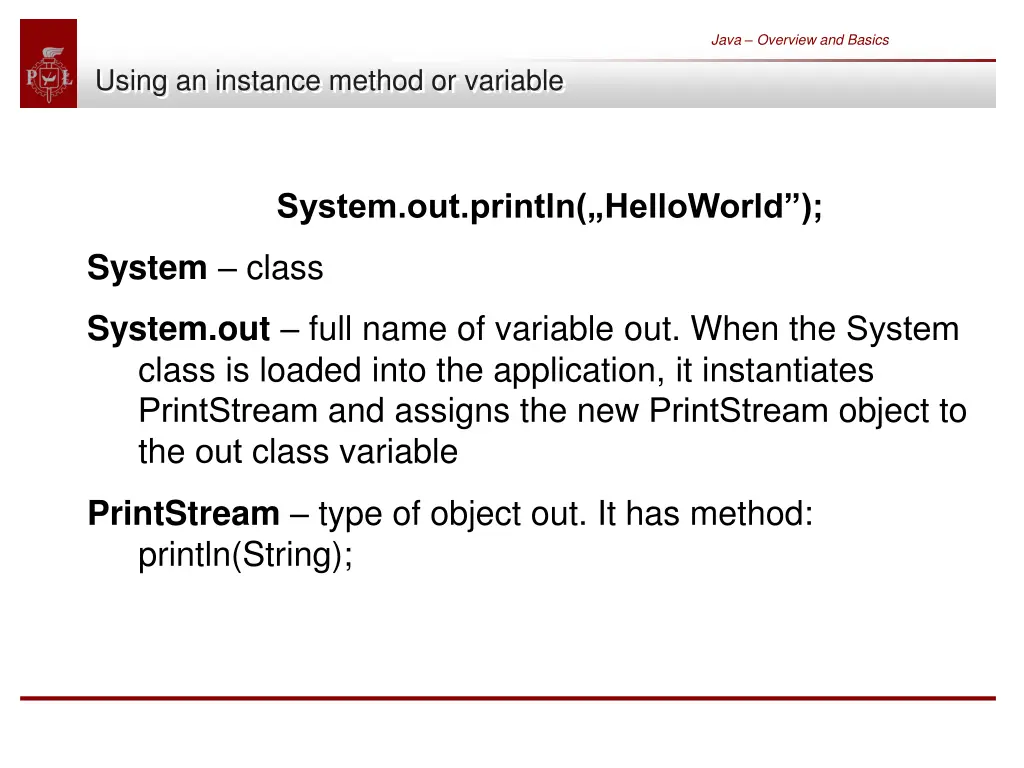 java overview and basics 20