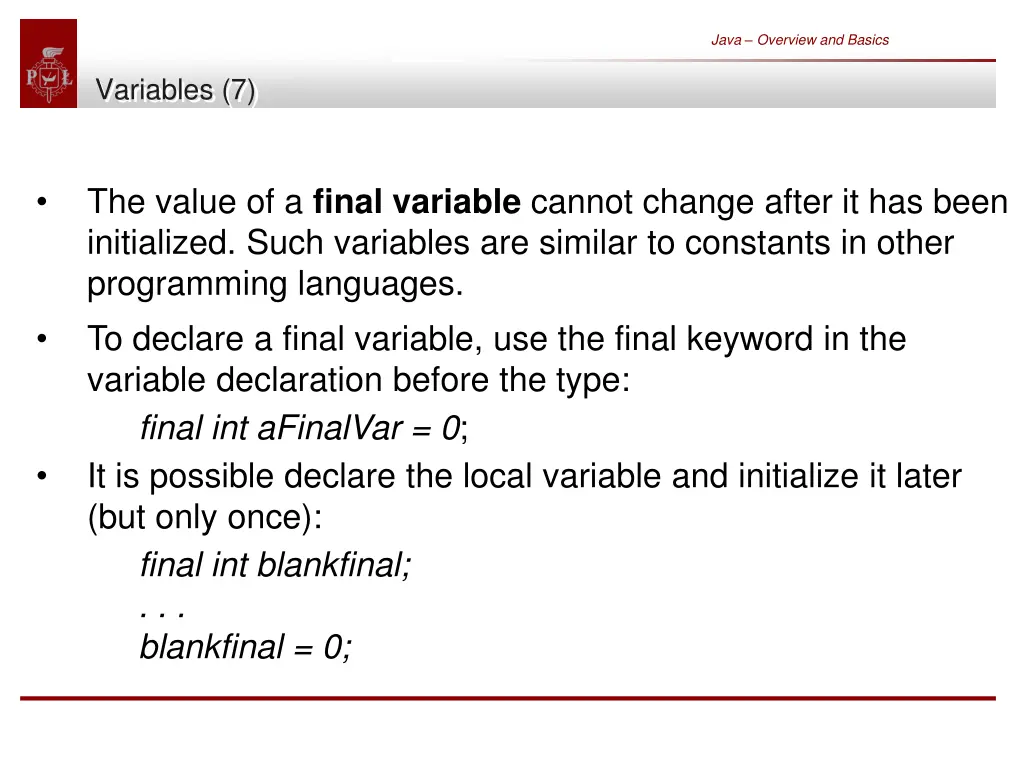 java overview and basics 41