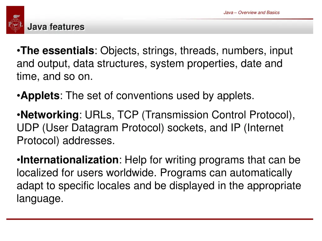 java overview and basics 7