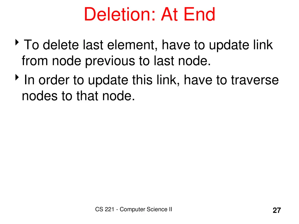 deletion at end