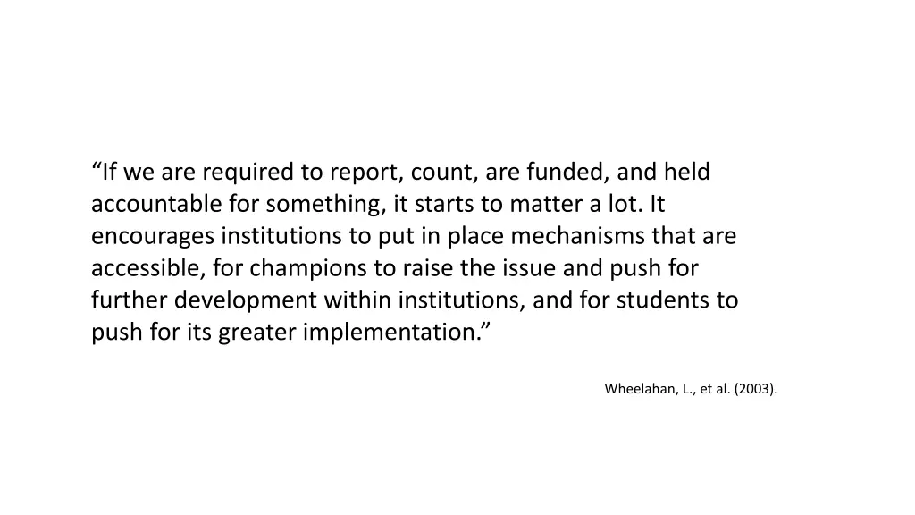 if we are required to report count are funded