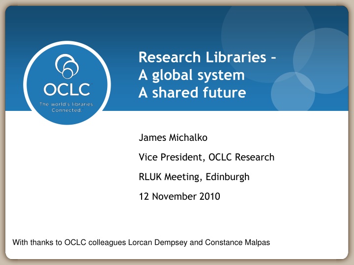 research libraries a global system a shared future