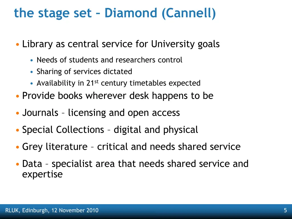 the stage set diamond cannell