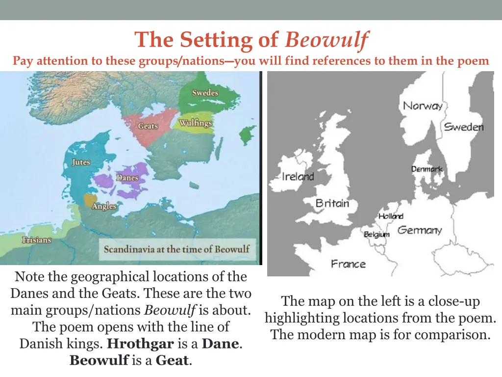 the setting of beowulf