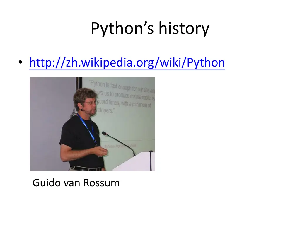 python s history