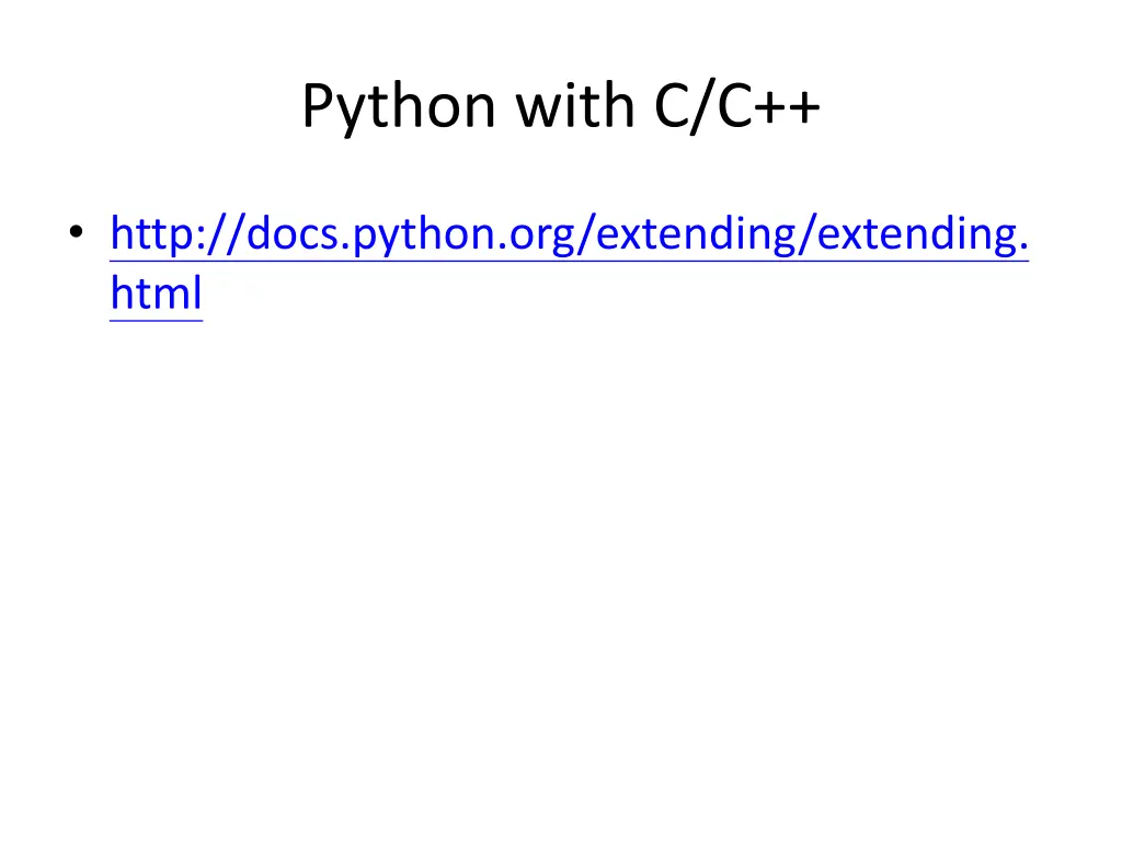 python with c c