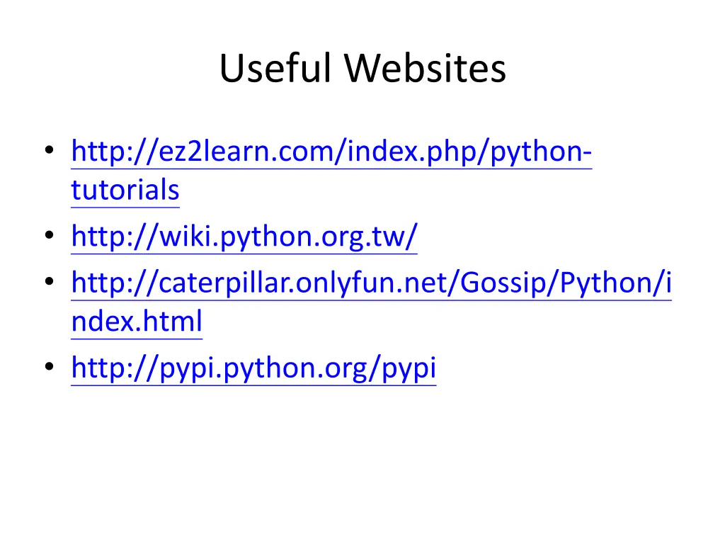 useful websites