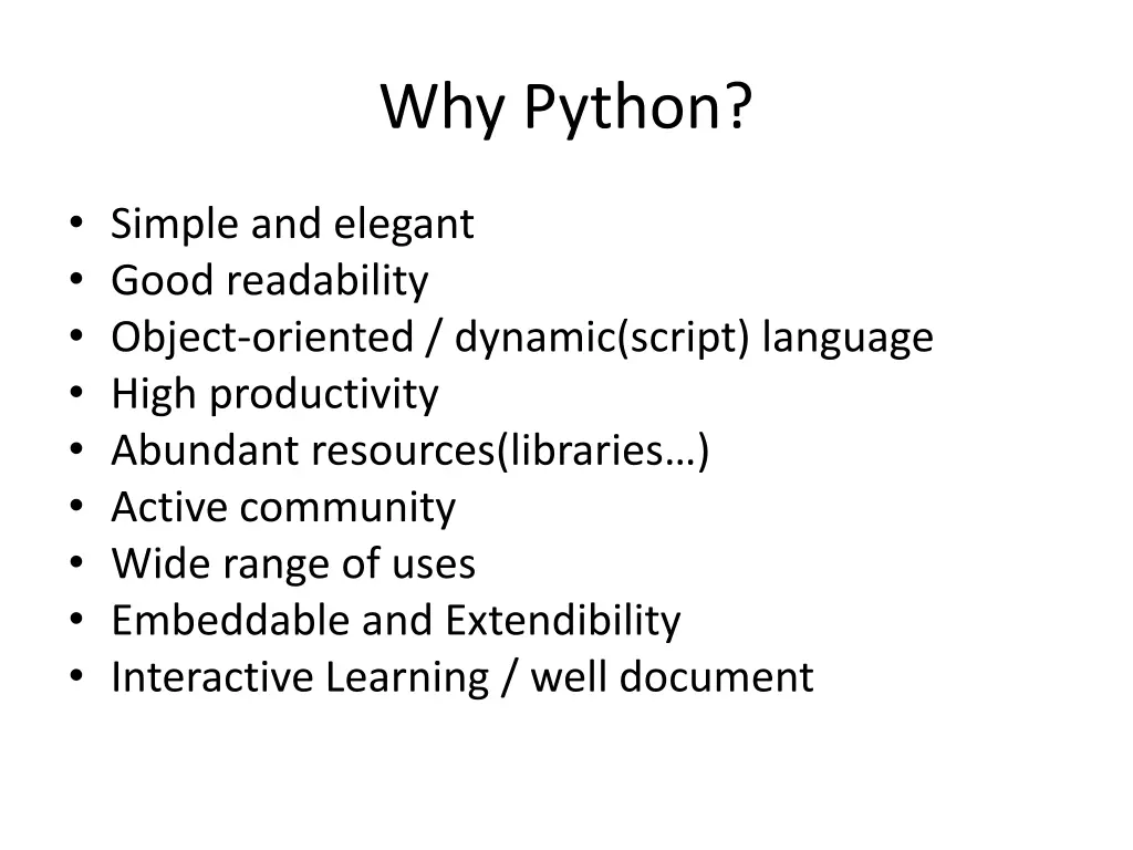 why python