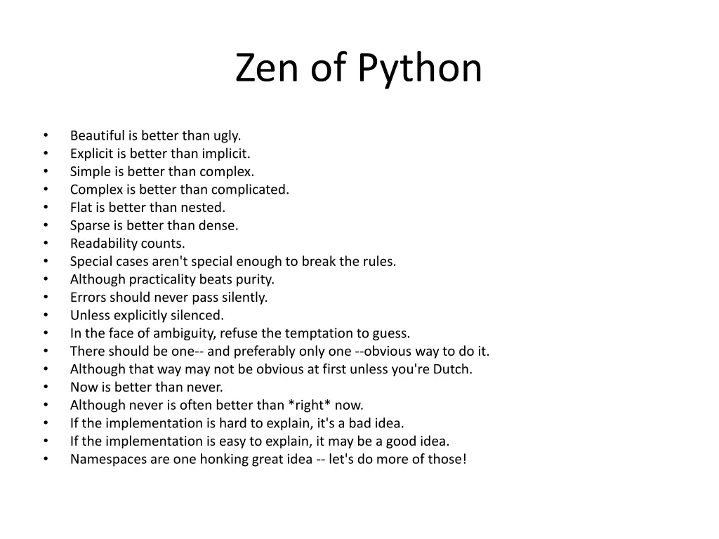 zen of python