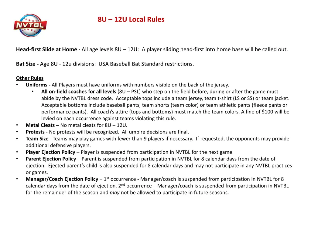 8u 12u local rules 2