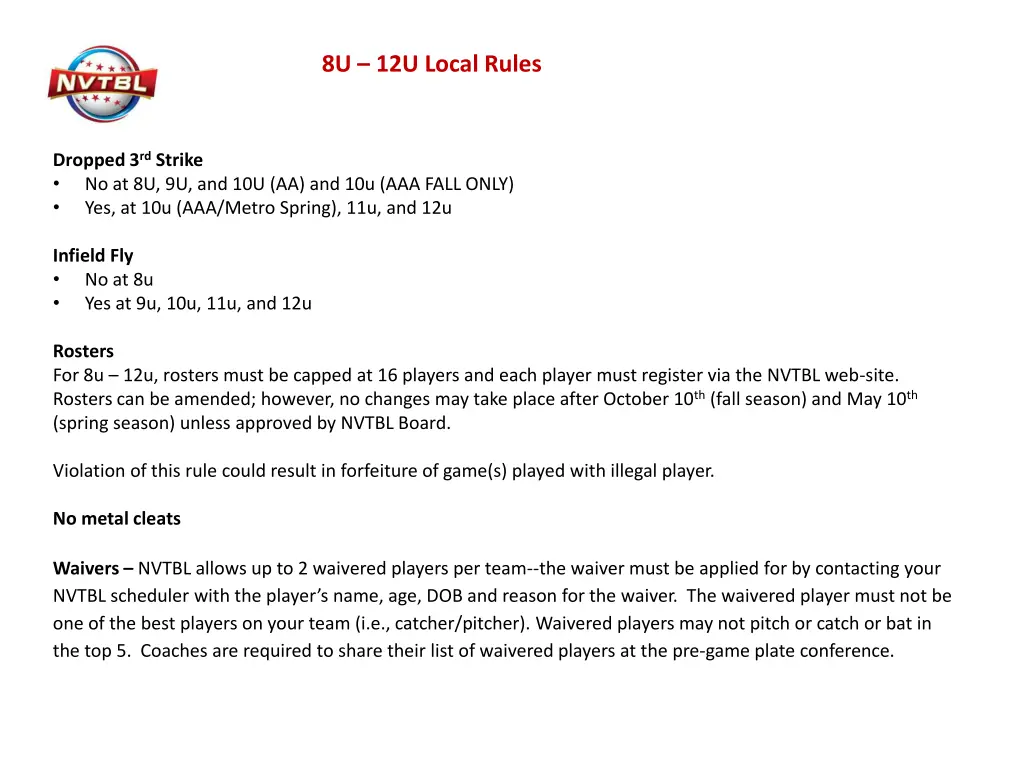 8u 12u local rules 4