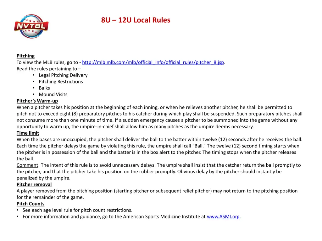 8u 12u local rules 5