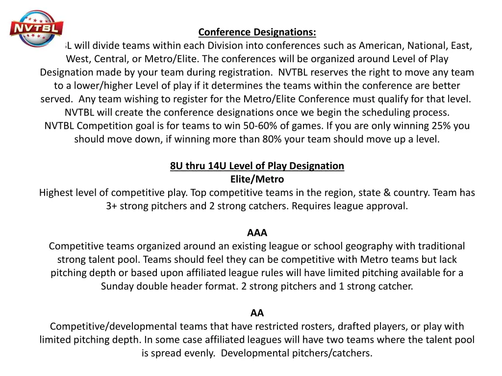 conference designations