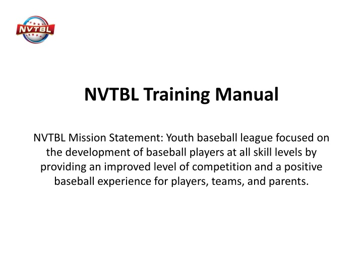 nvtbl training manual