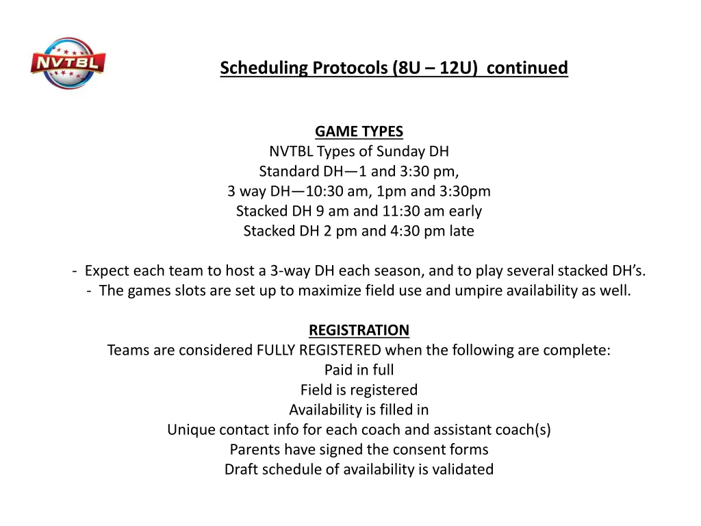 scheduling protocols 8u 12u continued