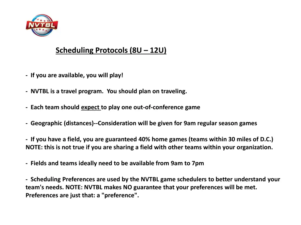 scheduling protocols 8u 12u