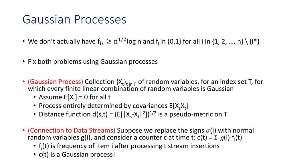 gaussian processes