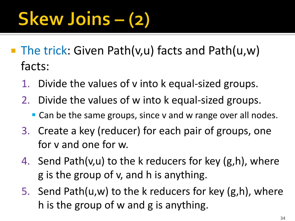 the trick given path v u facts and path u w facts