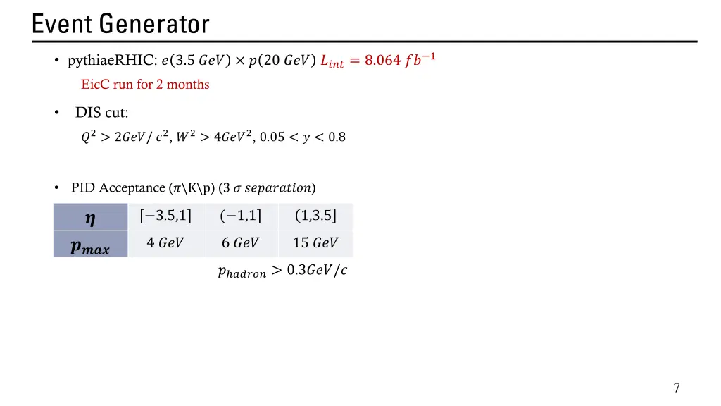 event generator