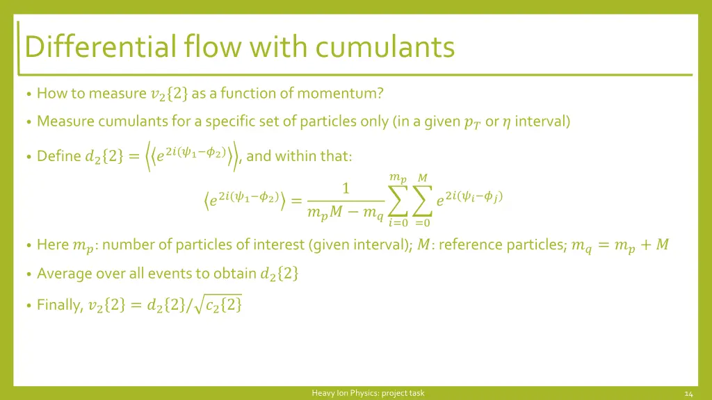 differentialflow withcumulants