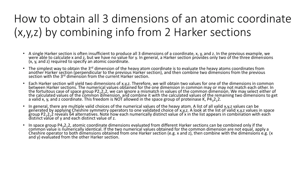 how to obtain all 3 dimensions of an atomic