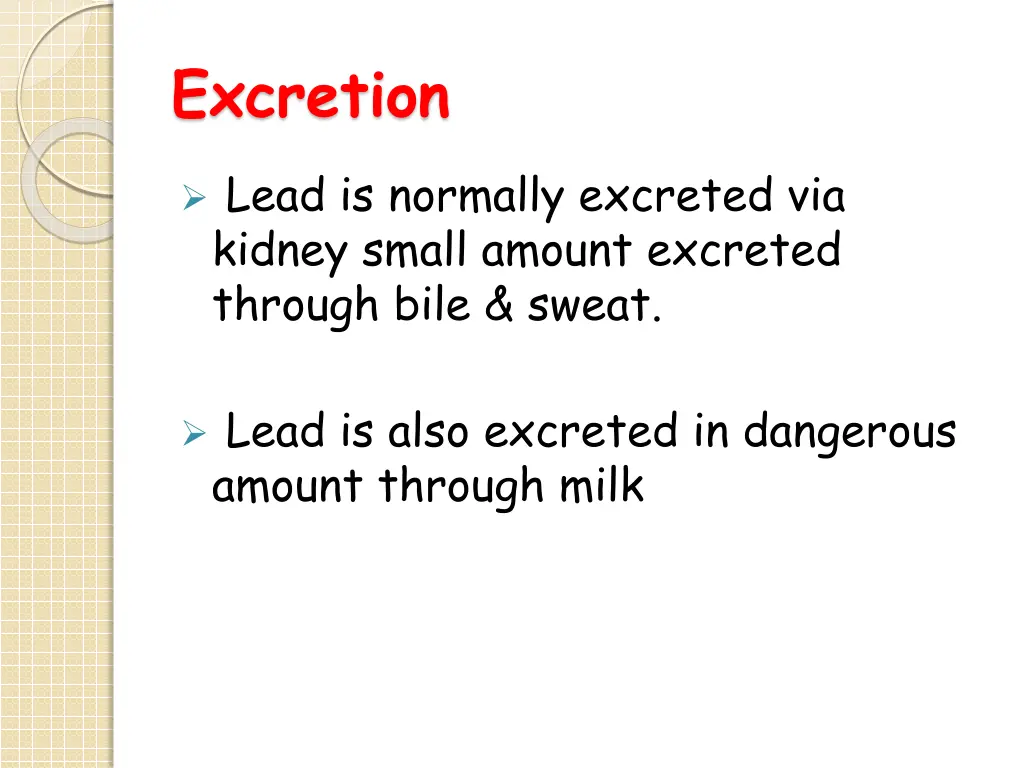 excretion