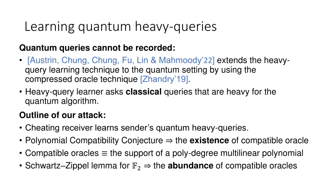 learning quantum heavy queries