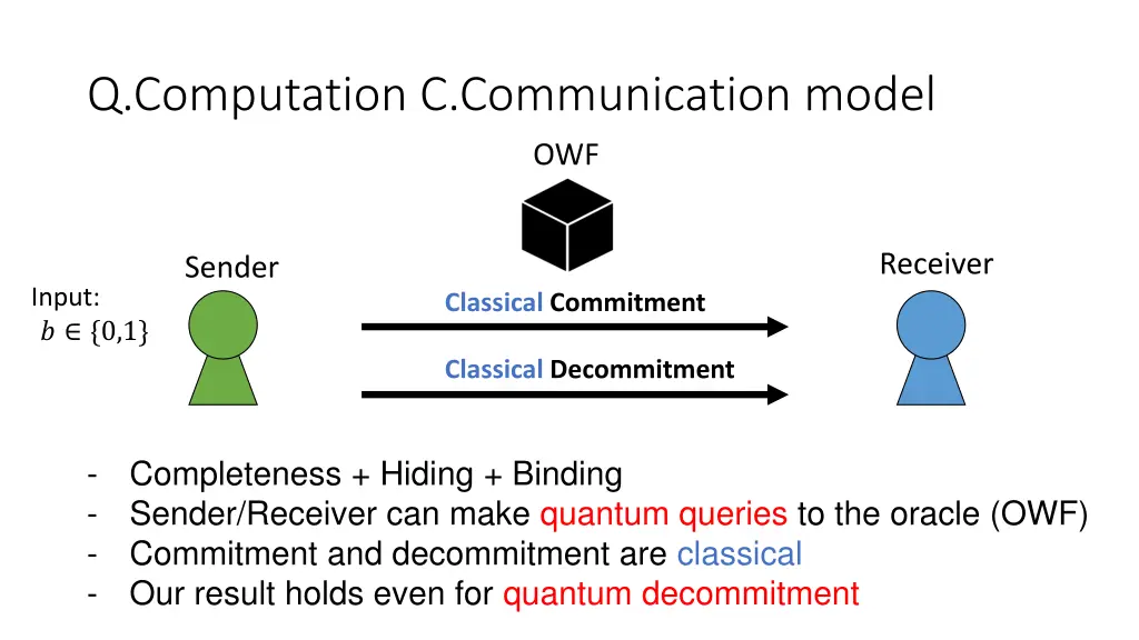 q computation c communication model